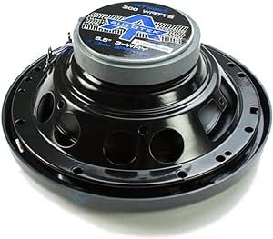 Autotek ATS653 6.5 Inch 3 Way Car Speakers (Black and Blue, Pair) - 300 Watt Max, 3 Way, Voice Coil, Neo-Mylar Soft Dome Tweeter, Pair of 2 Car Speakers