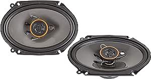 Alphasonik AS68 6x8 inch 350 Watts Max 3-Way Car Audio Full Range Coaxial Speakers with Universal Mounting Holes for Easy Installation