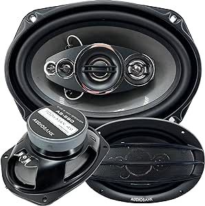 Audiobank 2X AB-690 6"x9" 1400 Total Power Handling Watts 5-Way Car Audio Stereo Coaxial Speakers Frequency Response: 45-20,000 Hz MidRange Injection Cone Woofer