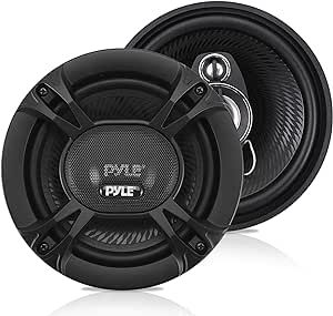 Pyle 3-Way Universal Car Stereo Speakers-240W 5.25" Triaxial Loud Pro Audio Car Speaker-Universal OEM Quick Replacement Component Speaker Vehicle Door/Side Panel Mount Compatible PL513BK (Pair), Black